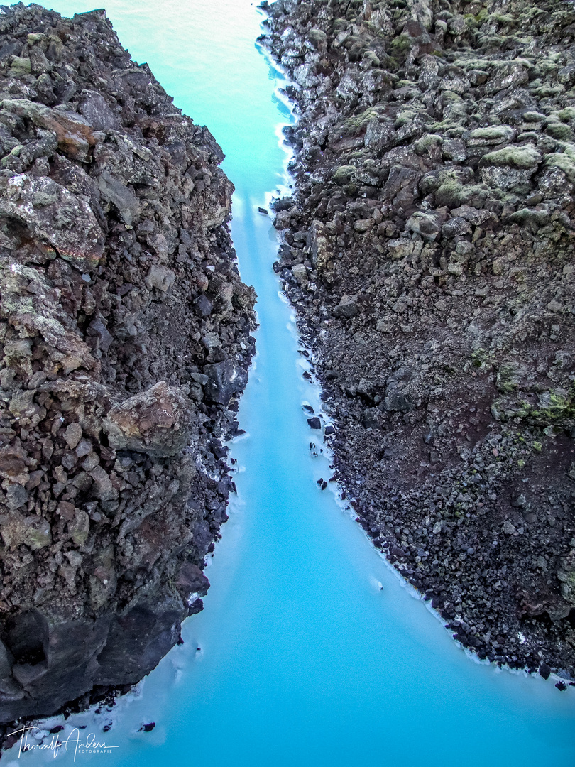 "Bláa Lónið" The blue Lagoon near Reykjavik (Iceland)