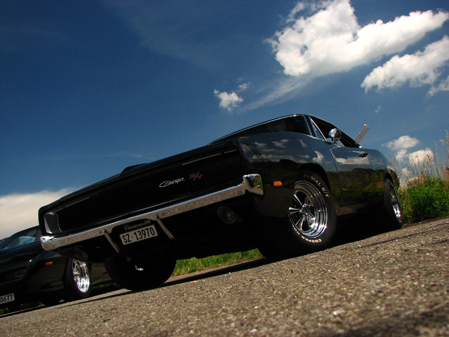 black '68 Dodge Charger