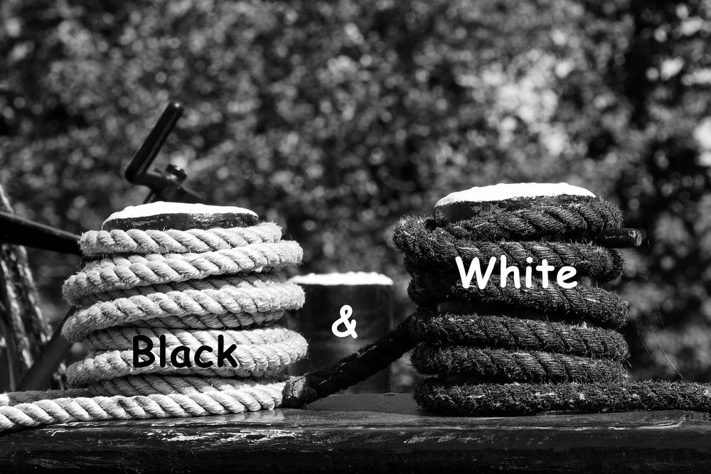 Black and White