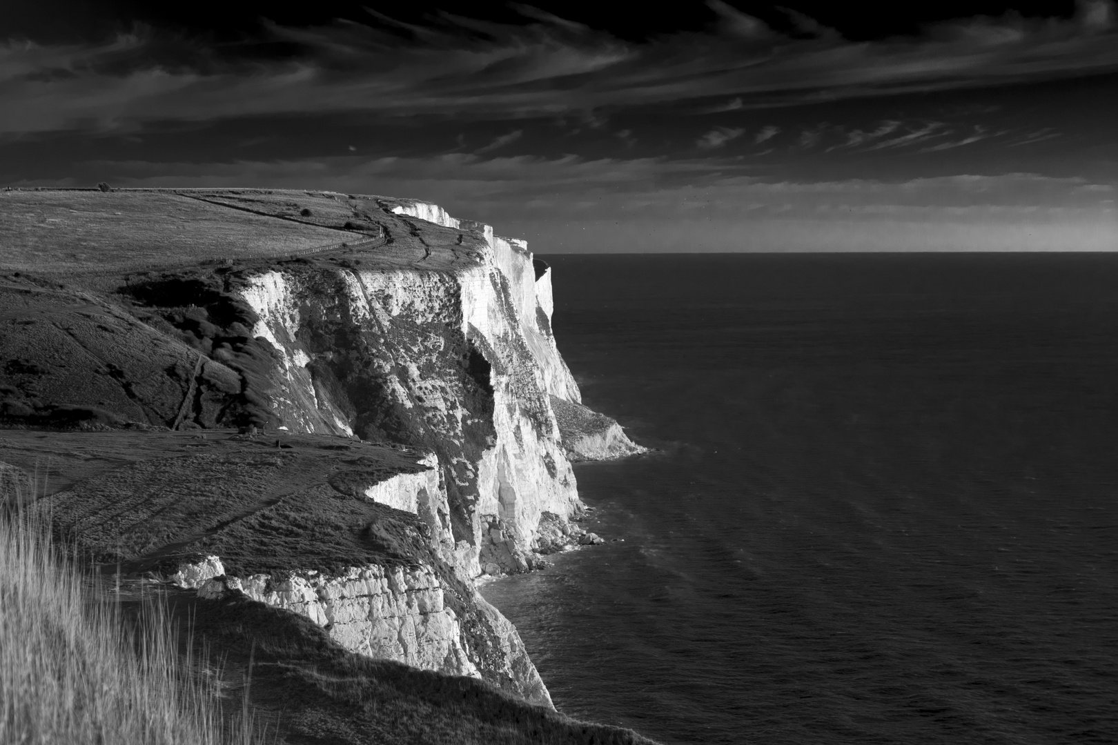 Black and White Cliffs of Dover