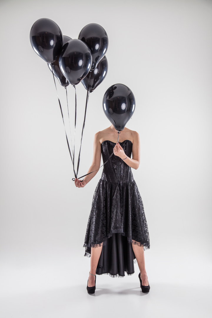 black balloons