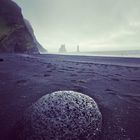 black beach auf Island 