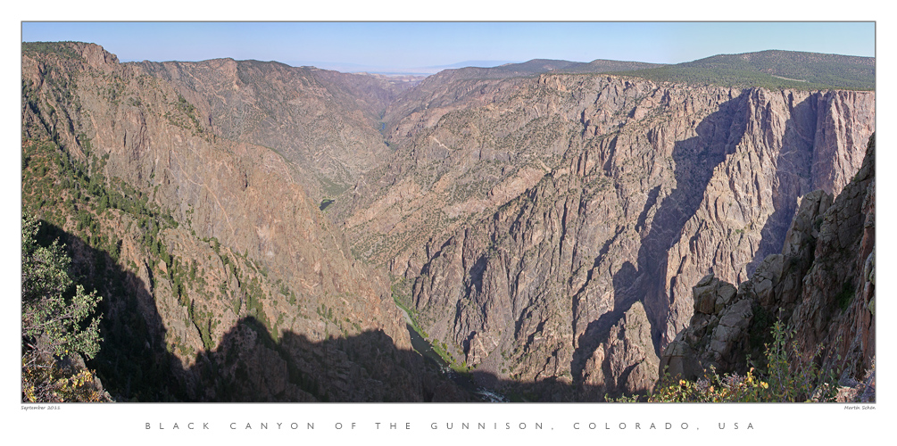 Black Canyon Of The Gunnison Nationalpark in den USA