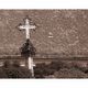 Black death cross in Szentendre, Hungary