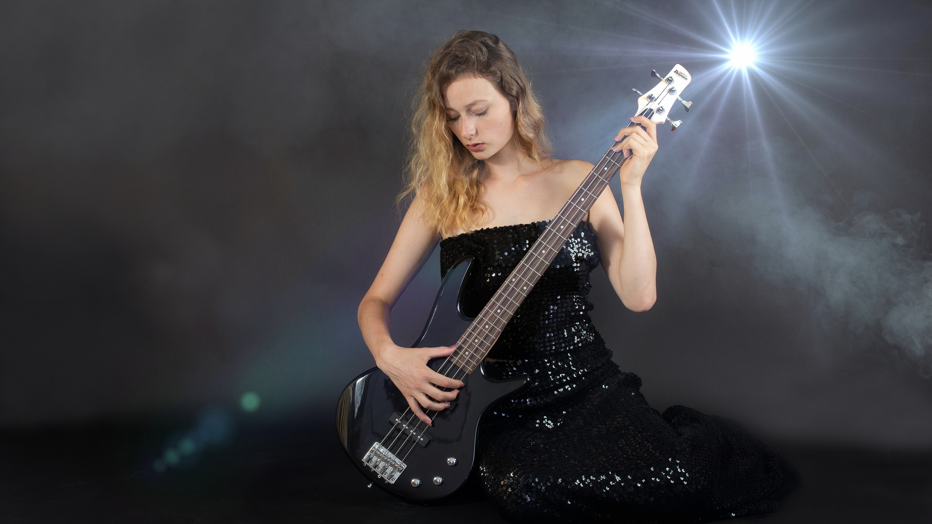 black dress bass