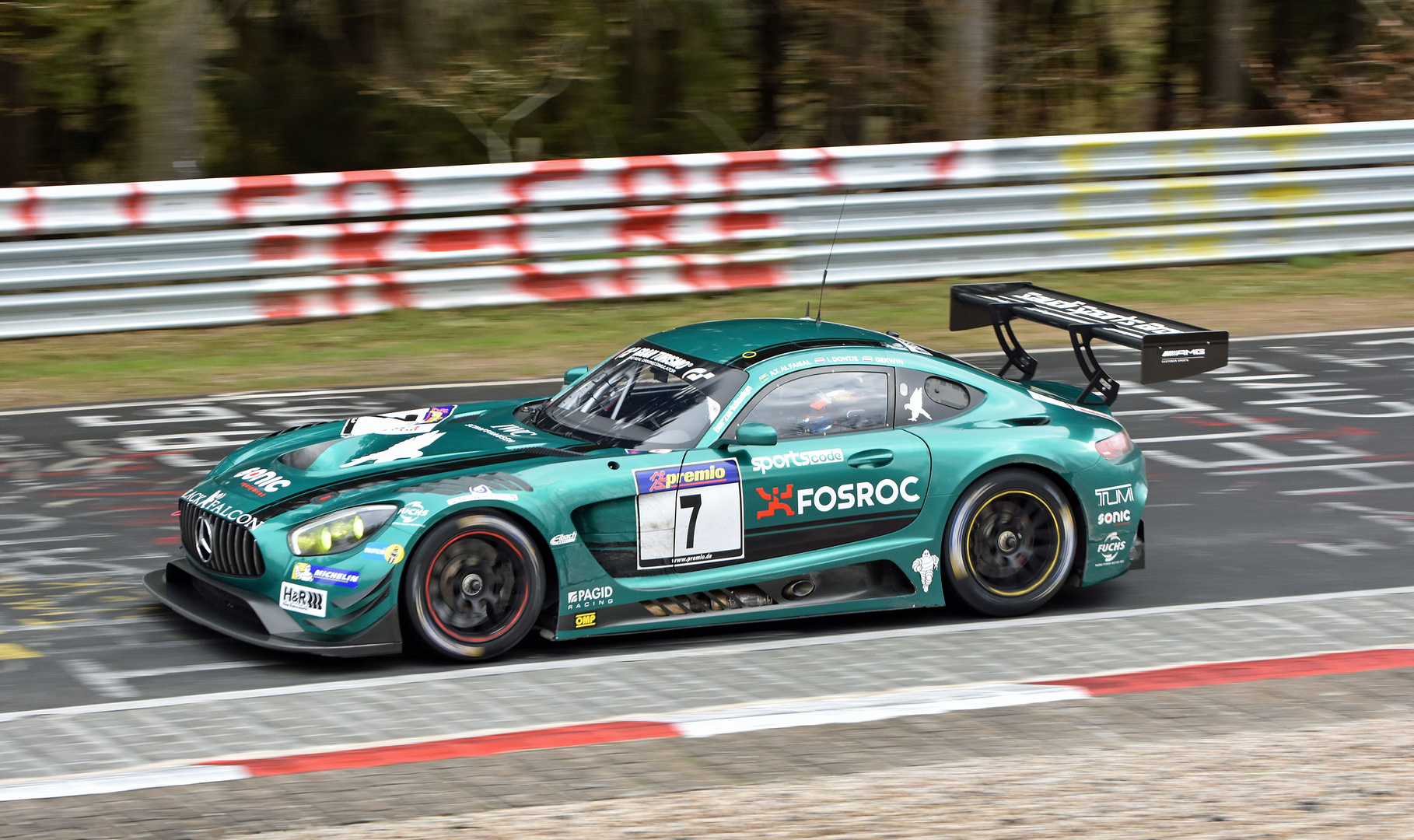 Black Falcon Mercedes-AMG GT3 Bin Turki Al Faisal Abdulaziz (SA)-'Gerwin' (NL)-Dontje Indy (NL)