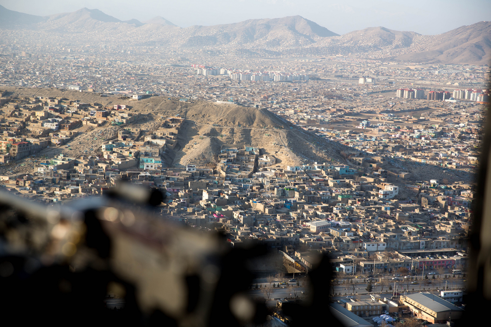 Black Hawk over Kabul City