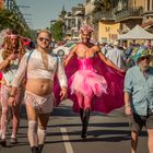 Black Lady in Pink