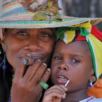 Black Lady with Daughter