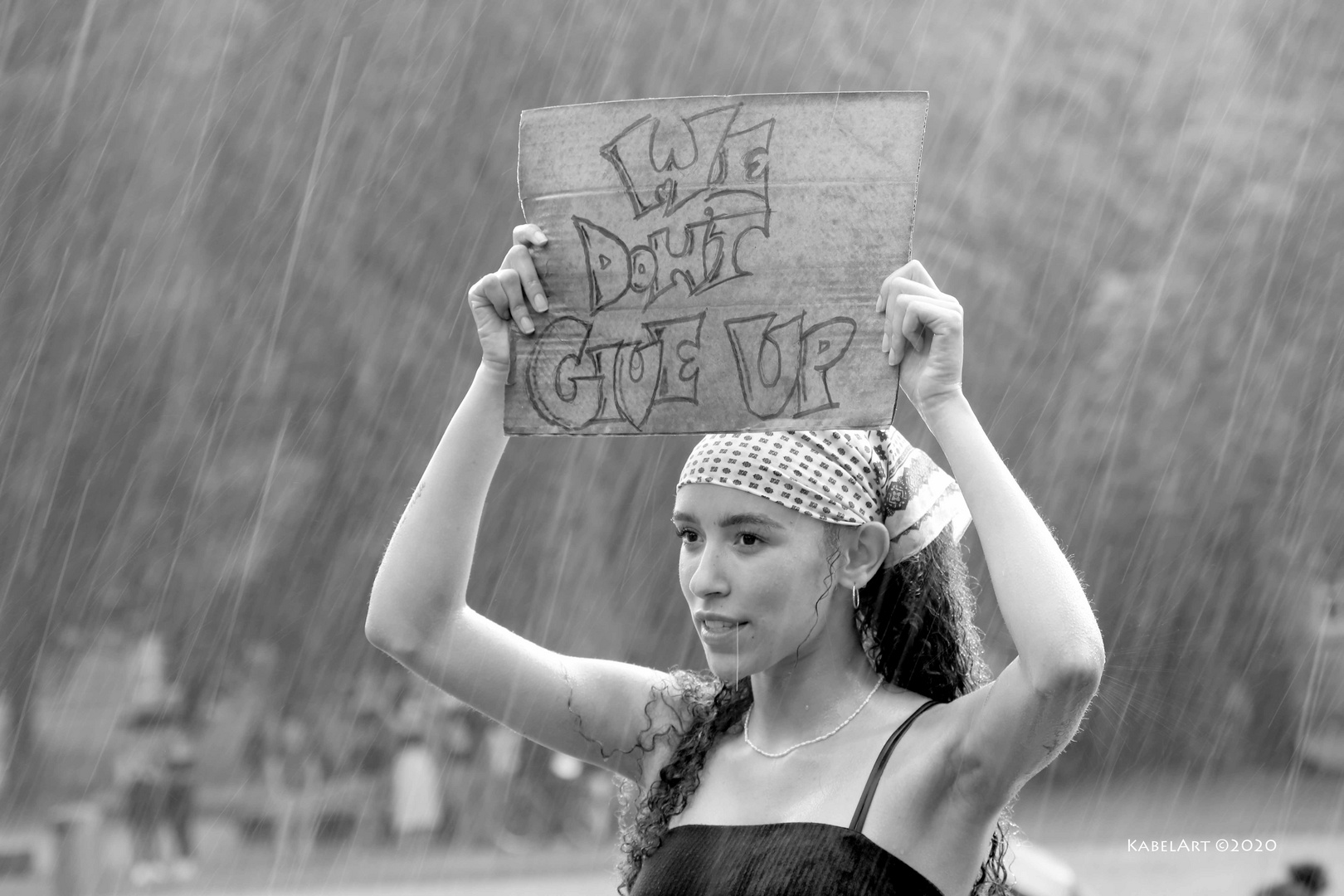 Black Lives Matter im strömenden Regen