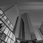 Black & Money. Deutsche Bank Twin Towers. Frankfurt.