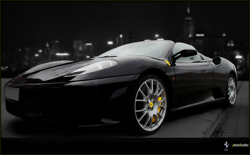 Black Night Ferrari