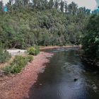 Black river in northern Tasmania