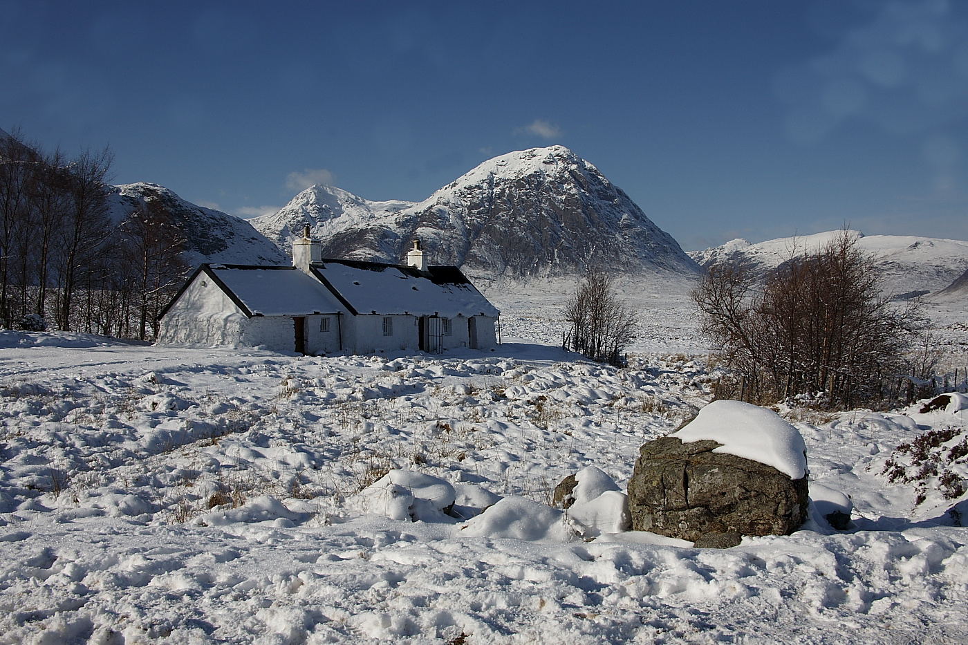 Black Rock Cottage im Winter ...