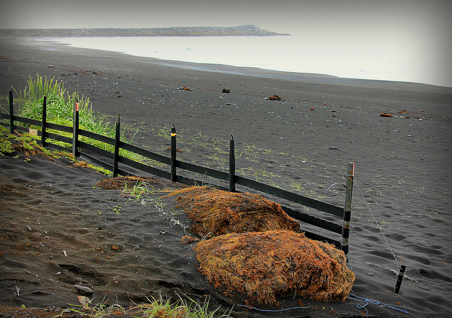 black sand