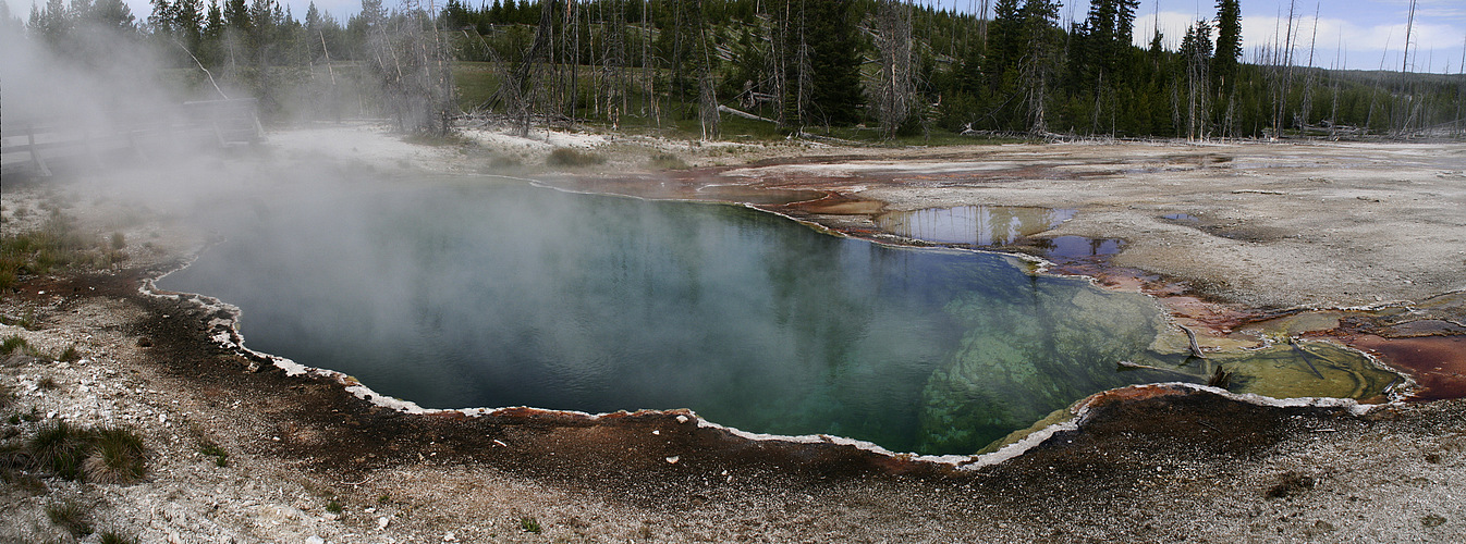 Black Sand Basin Pano