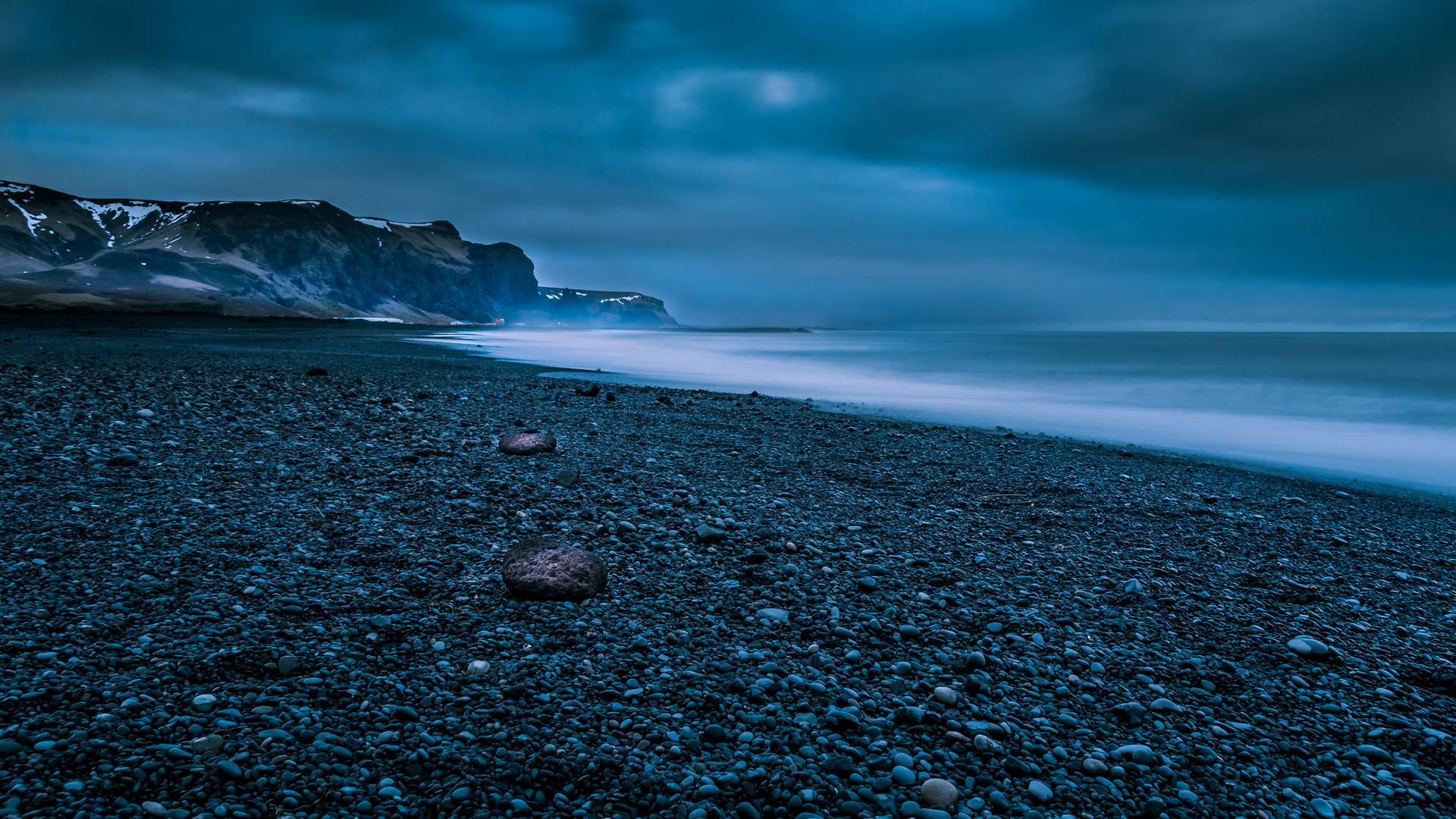 Black Sand Beach  Island