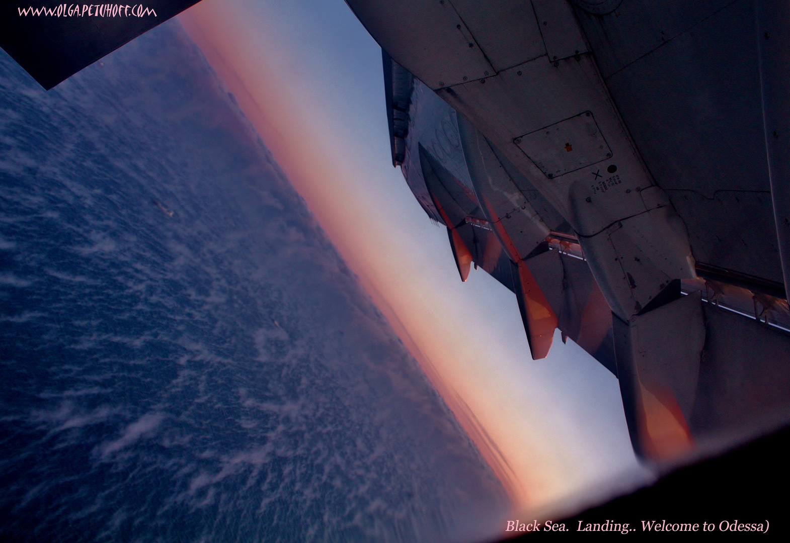 Black Sea. Landing.  Ah, Odessa... ,-)