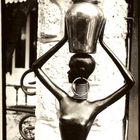 black statue