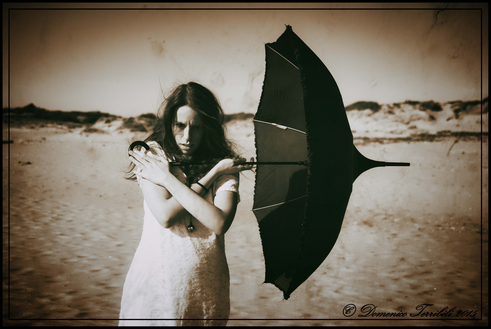 Black umbrella