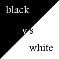 black vs white