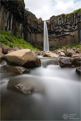 black waterfall