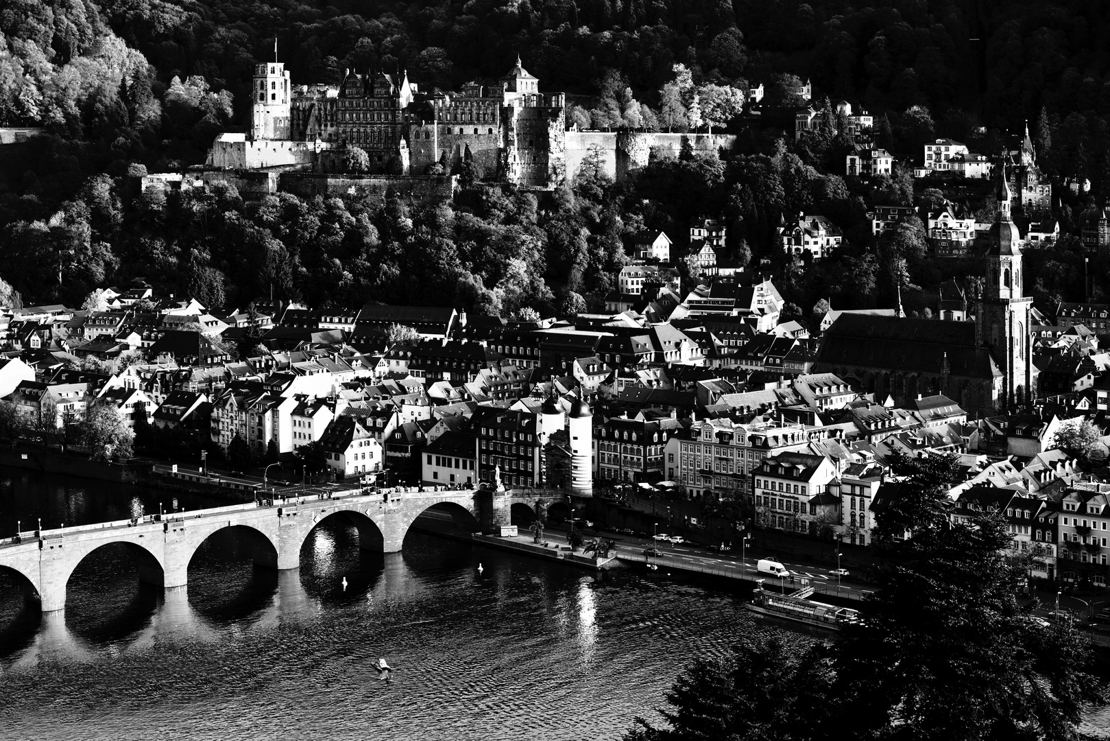  Black & White Old Heidelberg