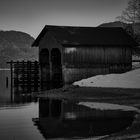 black & white Walchensee