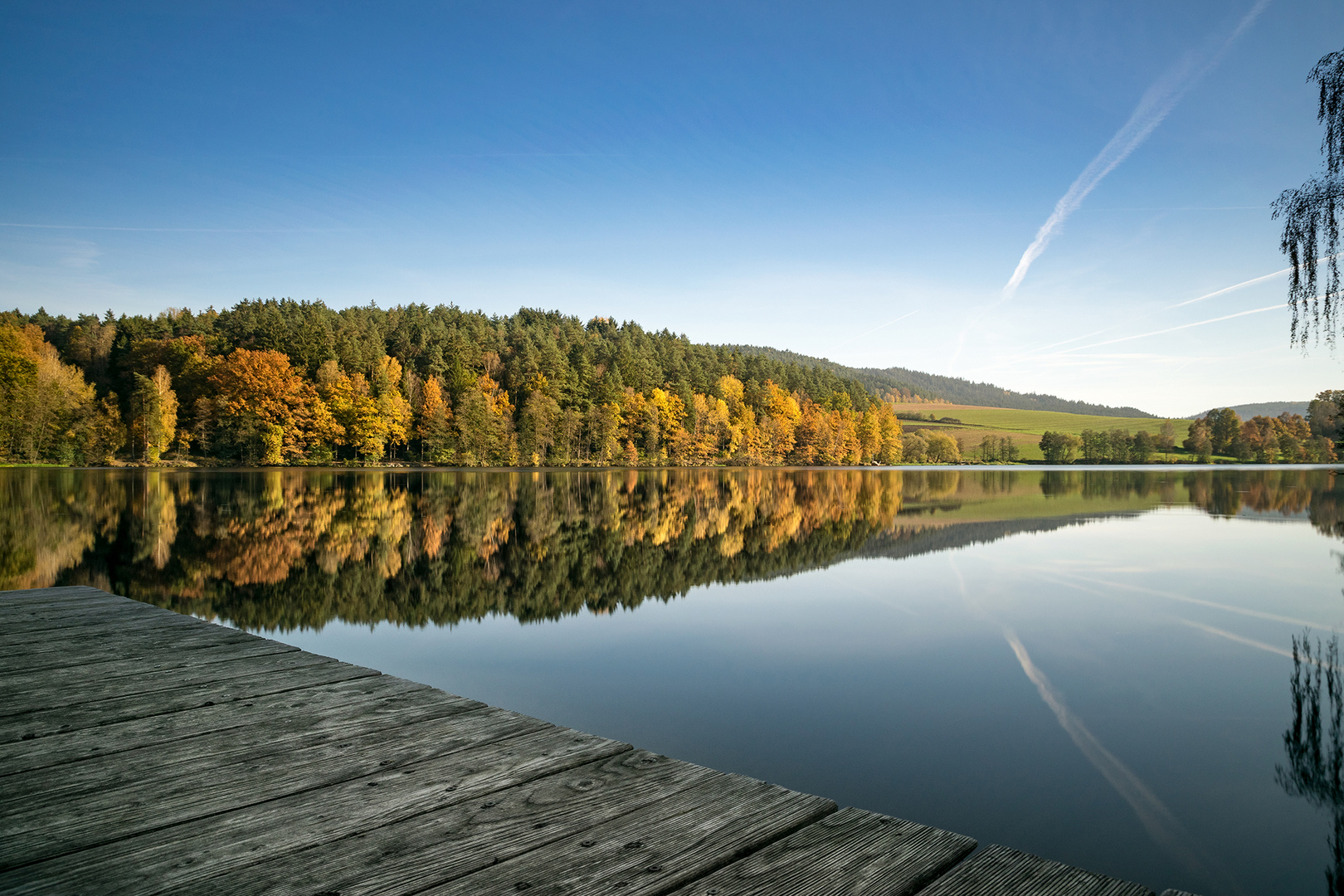 Blaibacher See im Herbst