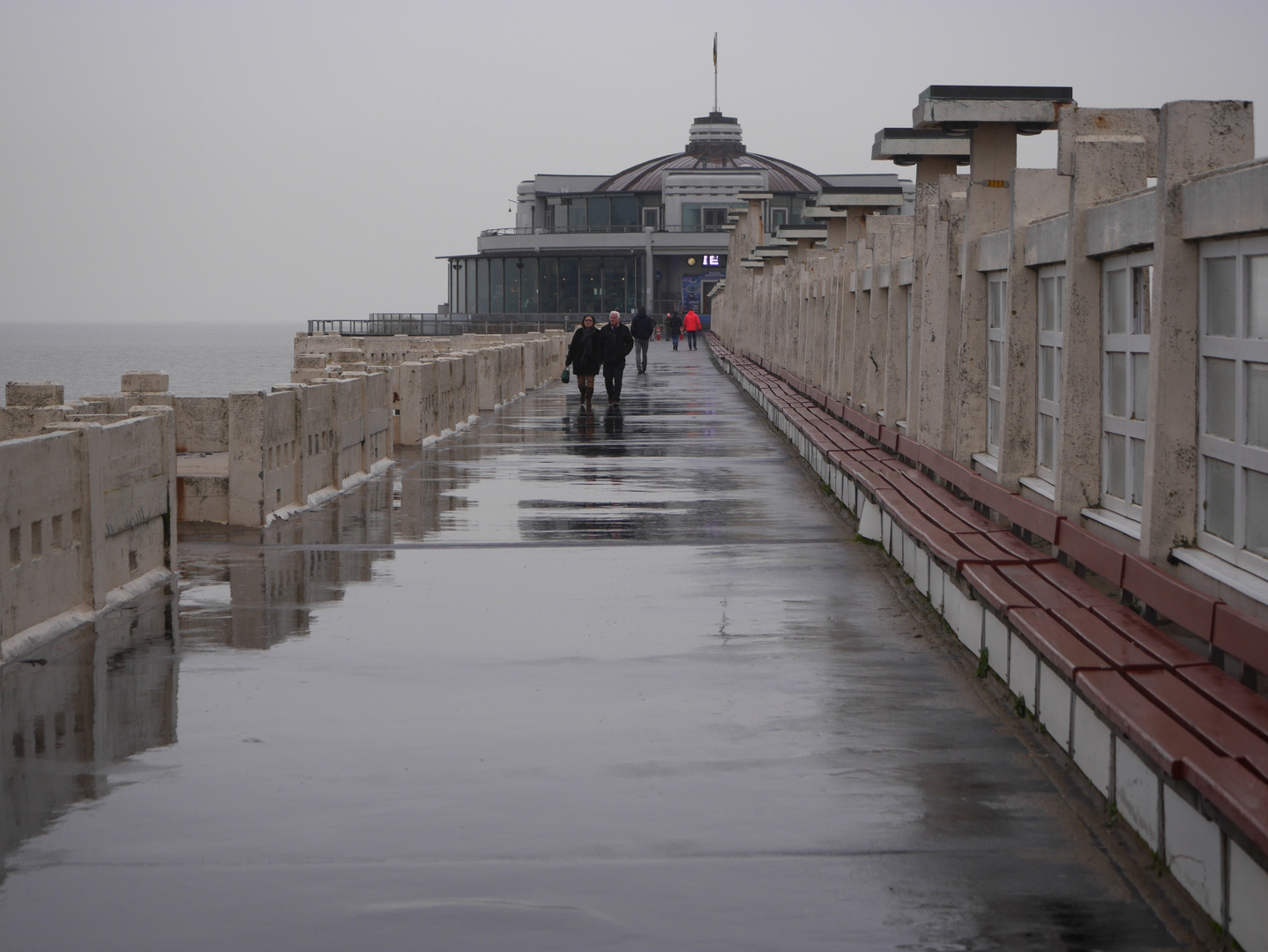 Blankenberge bei Nässe