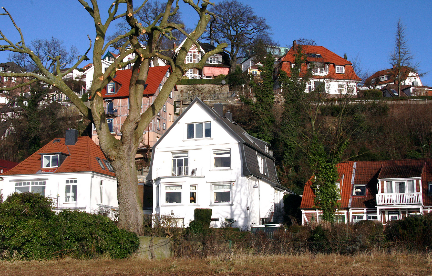 Blankenese Häuser am Strandweg