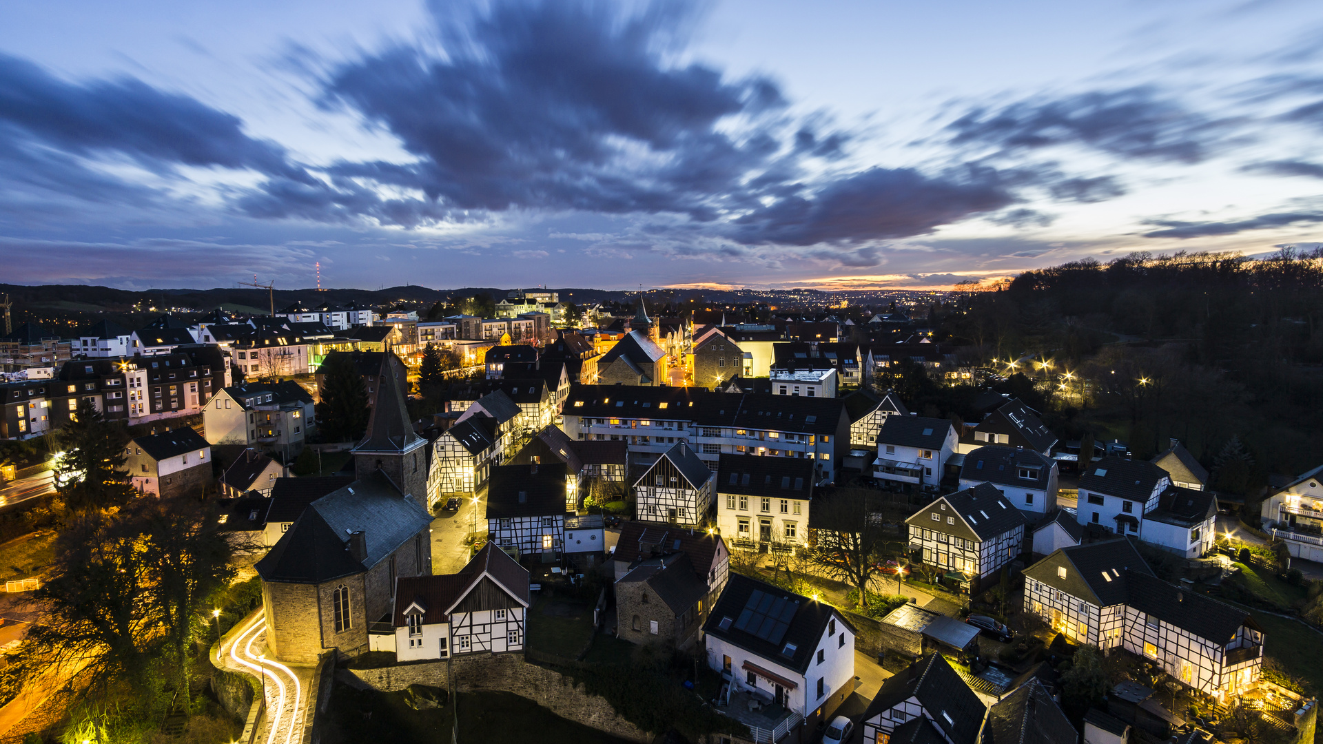 Blankenstein zur blauen Stunde