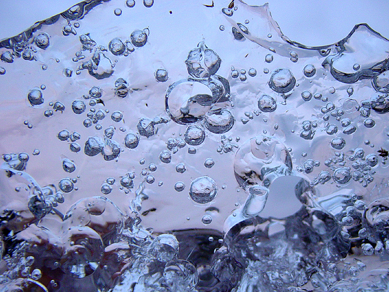 Blasen im Eis