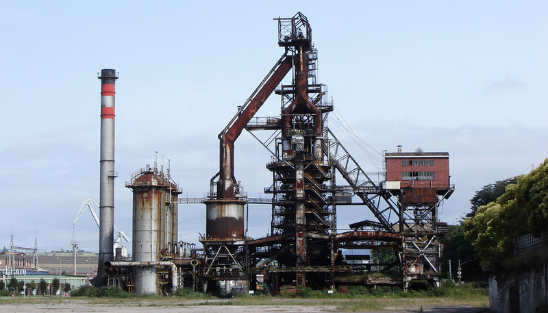 Blast furnace in Sestao; Bilbao - Northern Spain