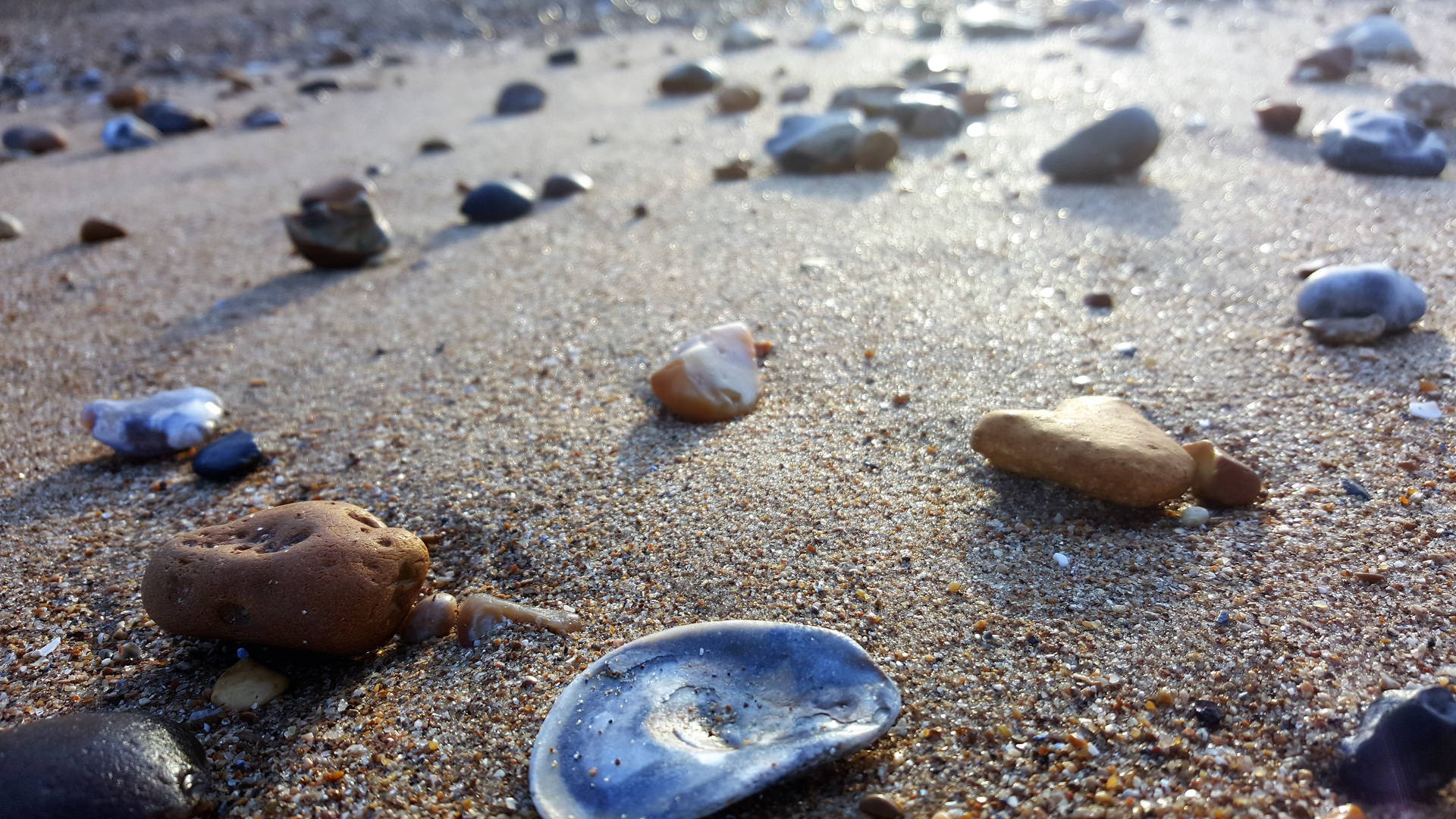 Blau am Strand 