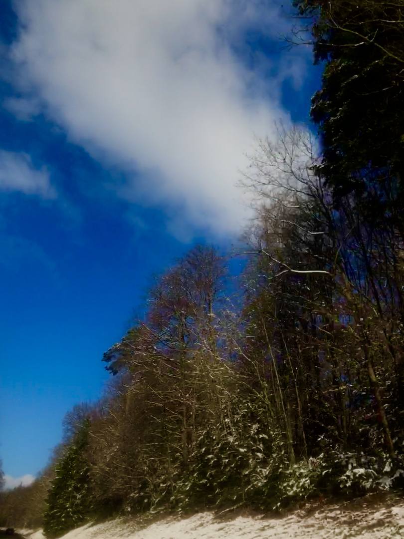 blau der Himmel , weiß die Wolken 