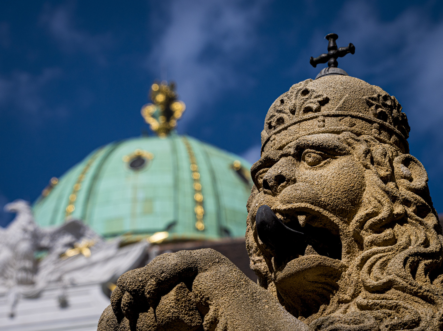 Blau - Löwe am Schweizer Tor Hofburg