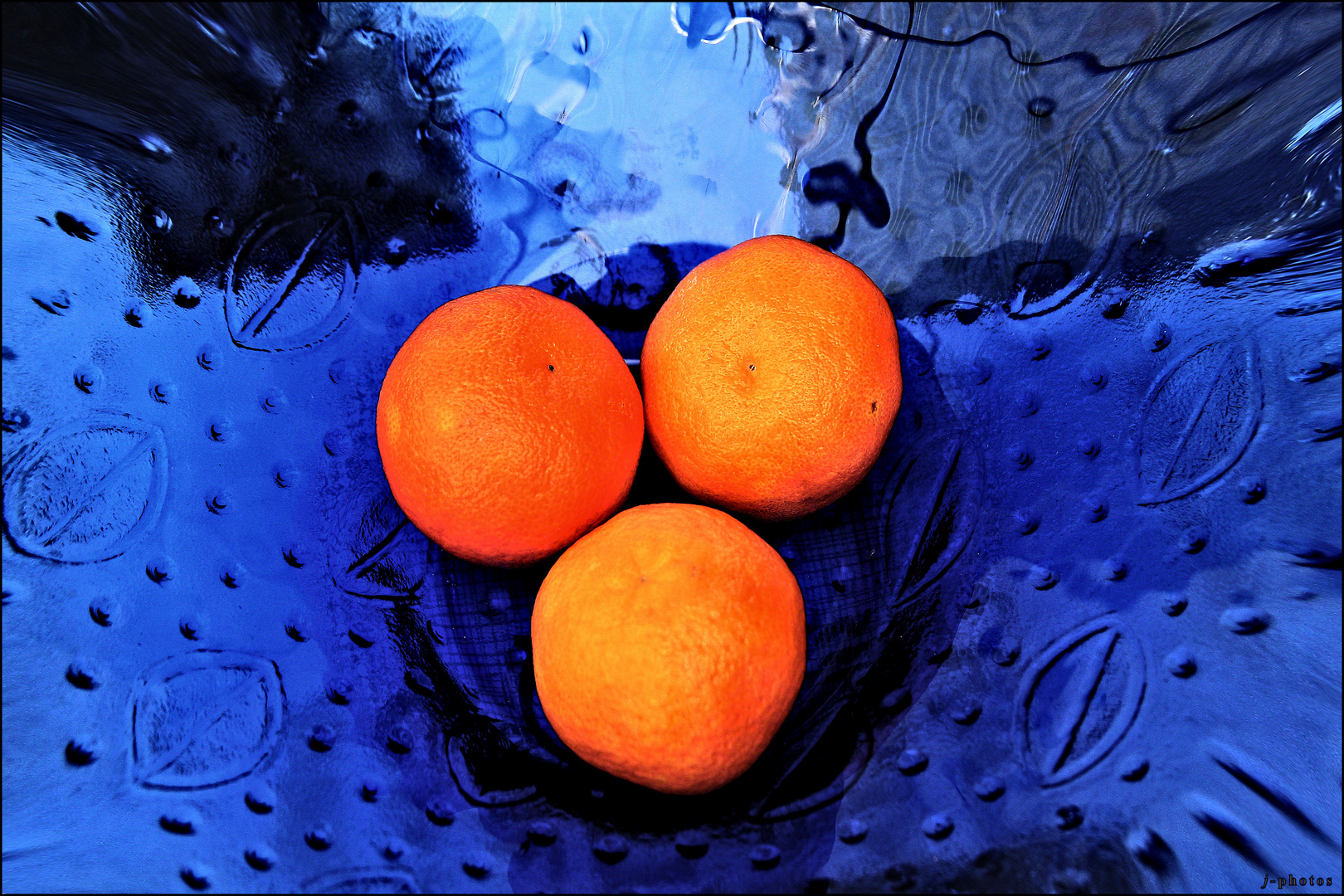 " blau-orange"