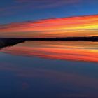 Blau, rot, gelb am Albufera See