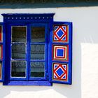 Blau Rotes Fenster