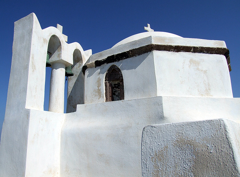 blau und weiss auf santorini - 2