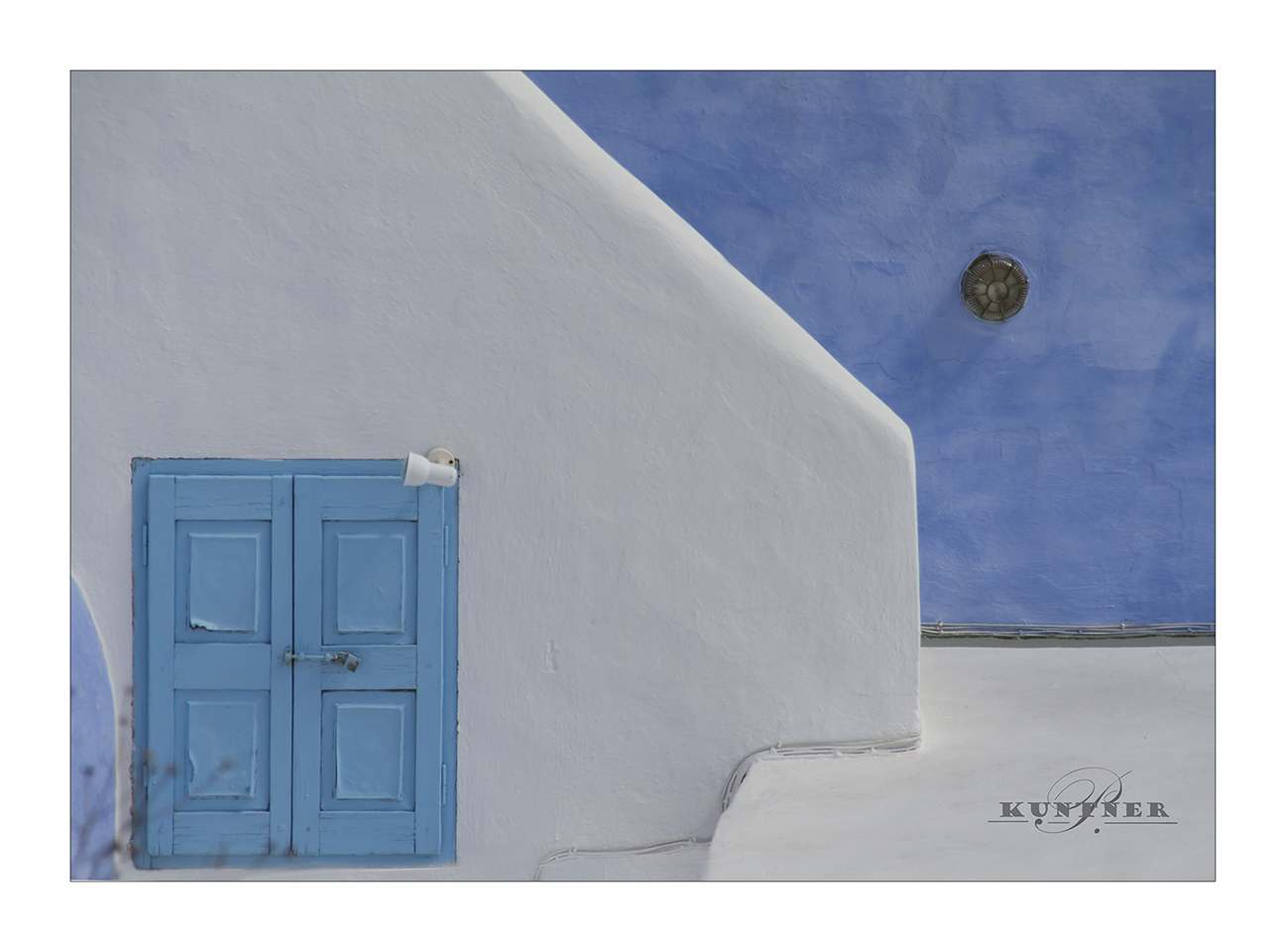 blau weiß Santorin