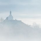 Blau weißer Schleier