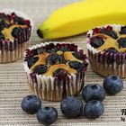 Blaubeer-Bananen-Quark Muffins
