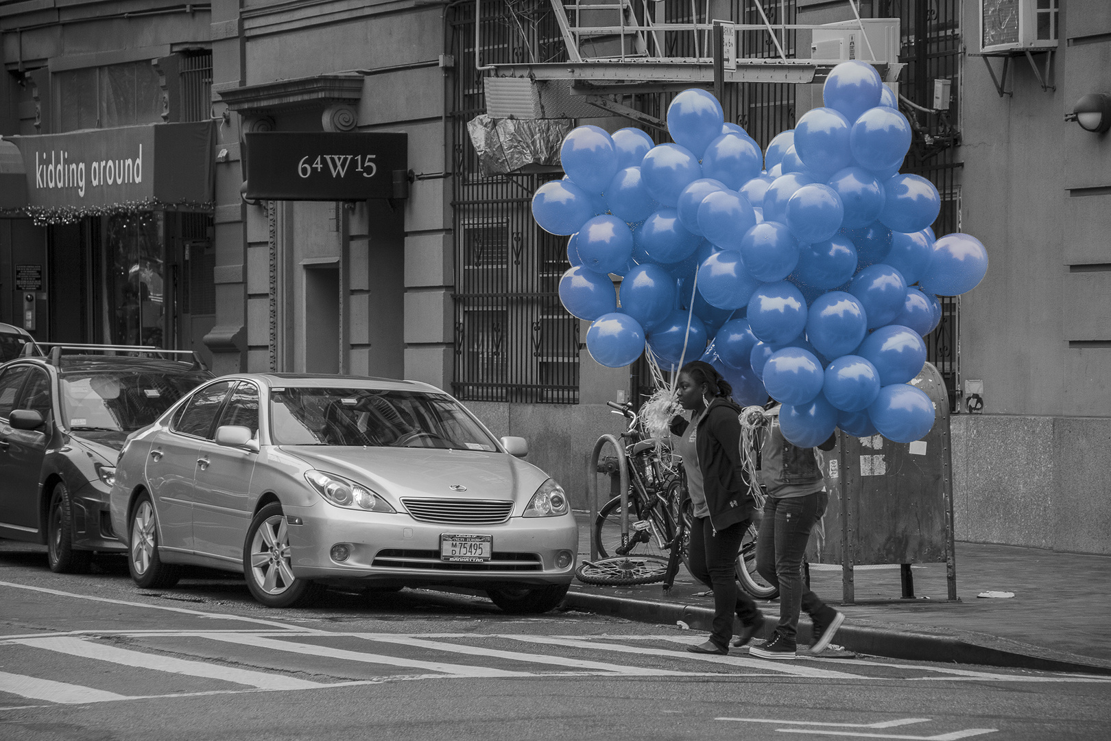 blaue Ballons