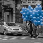 blaue Ballons