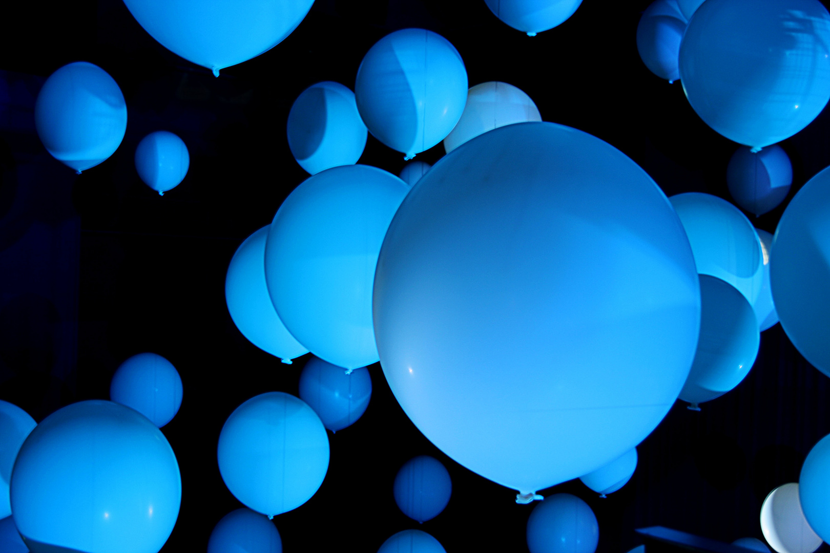 Blaue Ballons