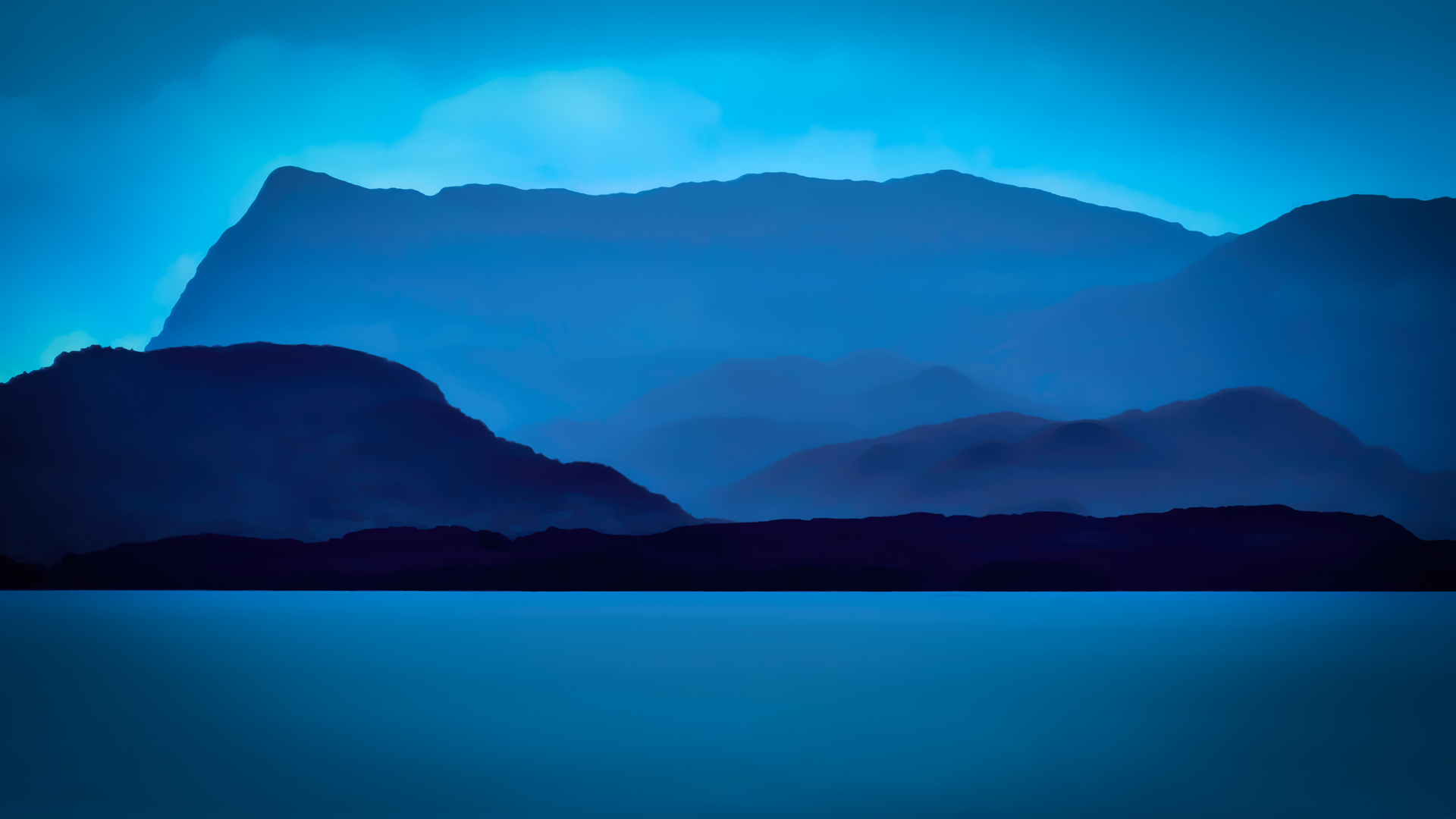 Blaue Berge