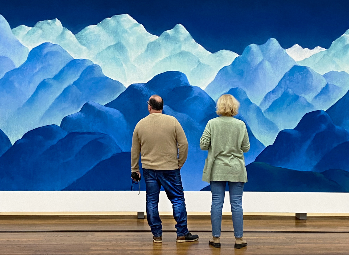 Blaue Berge im Museum