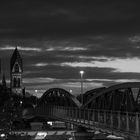 "Blaue" Brücke - Freiburg bei Nacht